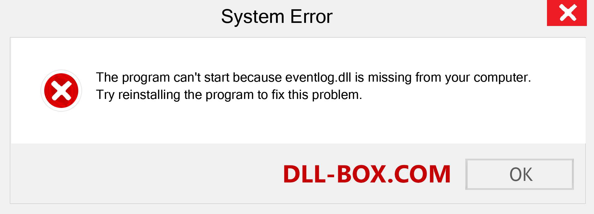  eventlog.dll file is missing?. Download for Windows 7, 8, 10 - Fix  eventlog dll Missing Error on Windows, photos, images